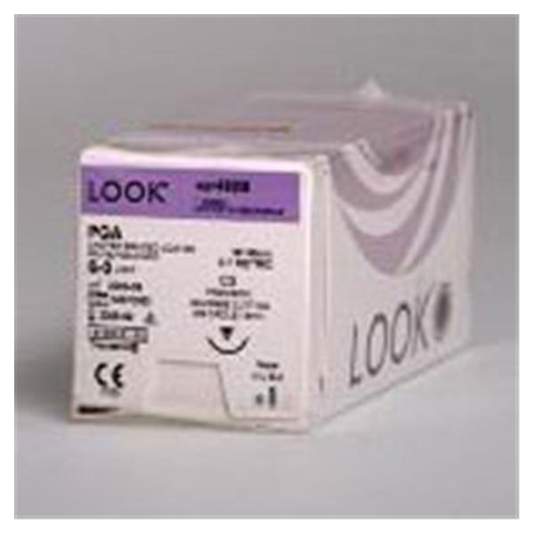 Look/Div Surgical Specialties Suture 4-0 Polyglycolic Acid Pc-31 Polysyn Undyed 18" Braid 12/Bx - 496B