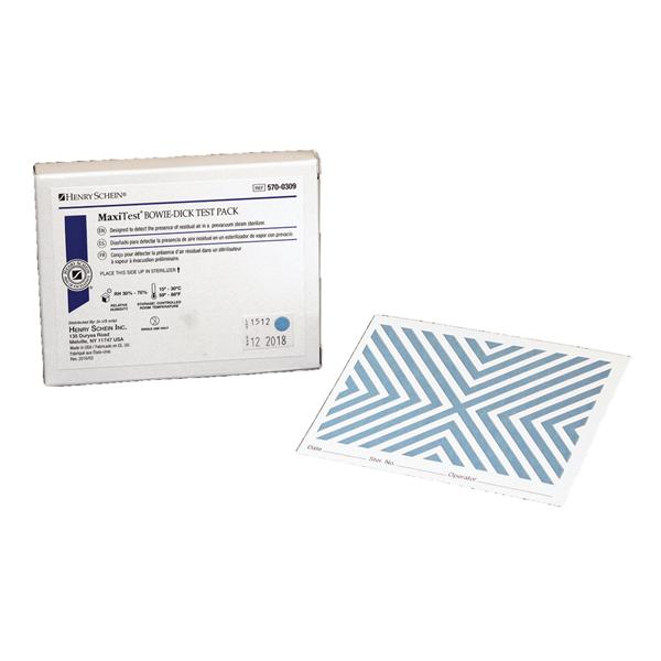 Henry Schein Biological Monitor Bowie Dick Maxitest Test Pack 30/Ca - MBD030HS
