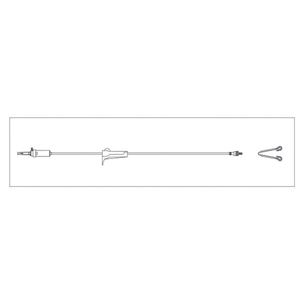 Henry Schein Secondary Infusion Secondary Set 15 Drops/Ml 40" Tubing Ea, 50 Ea/Ca - 570-0883