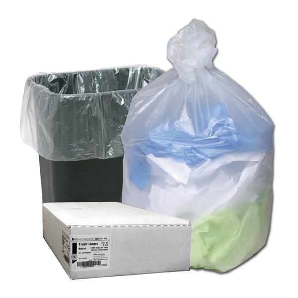 Henry Schein Bag Trash High Density 8Mic 24X32" Natural 1000/Ca - 5701346