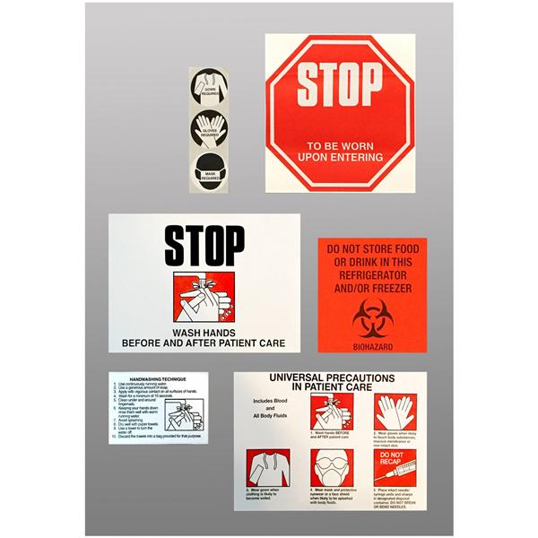 HPTC Label Infection Control 5/Pk - VPL5