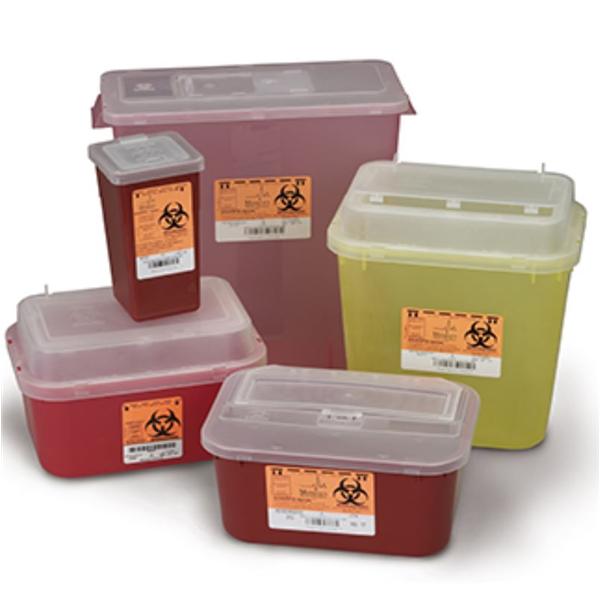 Medegen Medical Products, Container Sharps 8Gal X-Large Polypropylene Red/Translucent 10/Ca - 8705T