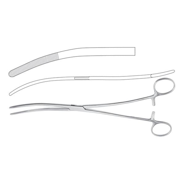 Miltex-Integra Forcep Sponge Bozeman Meister-Hand 10-1/2" Narrow Serrated Double Curve Ss Ea - MH7-622
