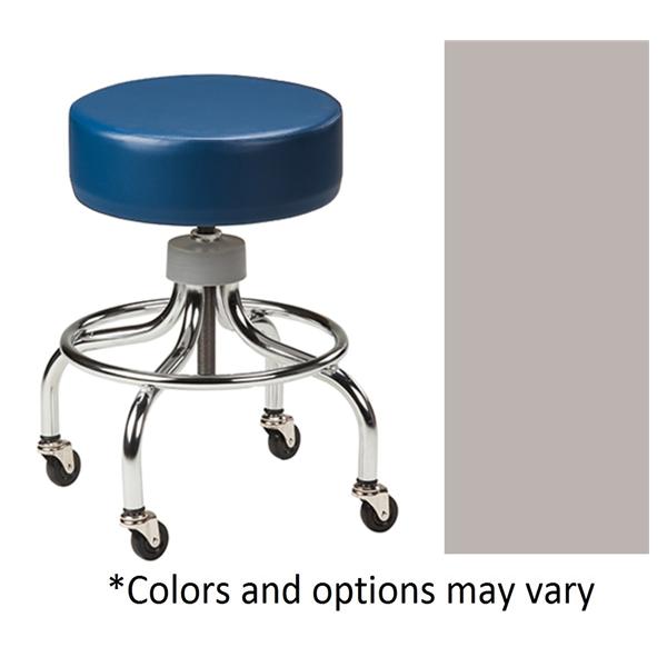 Clinton Industries. Stool Exam Chrome Series Country Mist 2" Rubber Wheels Backless 4 Leg Each - 2102-3CM