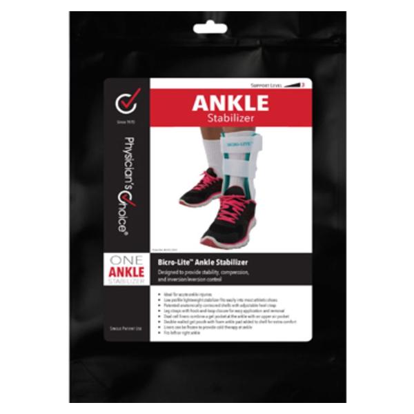 Bird & Cronin Stabilizer Bicro-Lite Regular Ankle Air Gel/Foam White Size 10.5" Universal Ea - 8140583