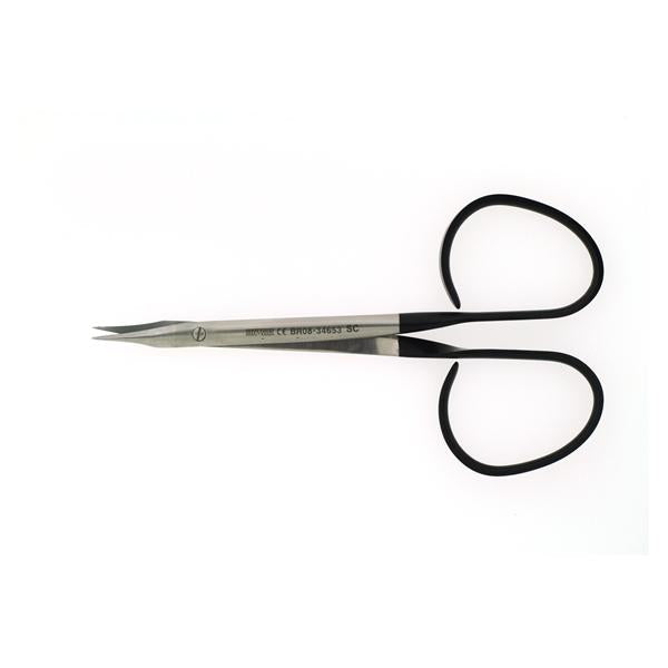 Hermann Medizentechnik Scissors Suture Gradle Supercut 3-3/4" Sharp Supercut Slight Curve Ss Ea - BR08-34653SC