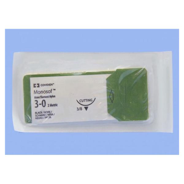 Medtronic MITG-Covidien Suture 3-0 Nylon C-14 Monosof Black 30" Monofilament 36/Ca - SN669