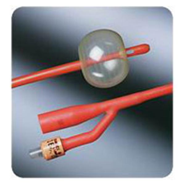 Bard Medical Division Catheter Foley Lubricath 18Fr 5Cc Short Open Tip Rubber 2-Way 16" 12/Ca - 0196L18