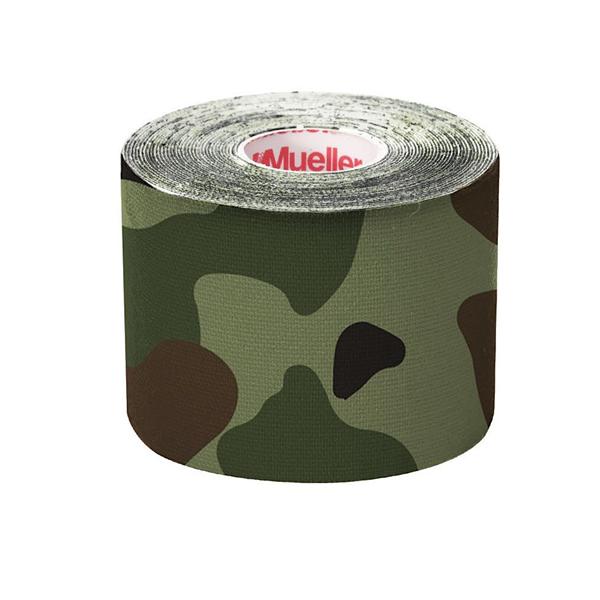 Mueller Sports Medicine Tape Kinesiology I-Strip Elastic 2"X16.4' Green Camo 1/Rl - 23947