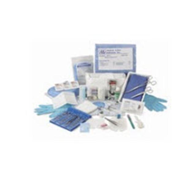 Medical Action Industries Tray Laceration Gent-L-Kare With Straight Iris Scissors/Syringe Sterile 20/Case - 2683