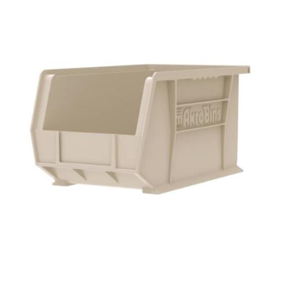 Akro-Mils Bin Storage Akrobins 10-3/4X8-1/4X7" Stone Polymer With Label Holder 6/Ca - 30239STONE