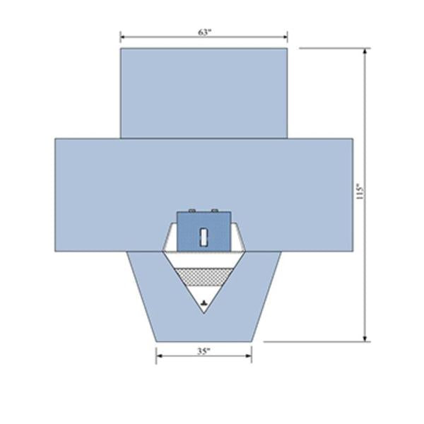 C-Core Medical Drape Lithotomy Surgical Fenestrated 63"X115" Sterile 14/Ca - 19134