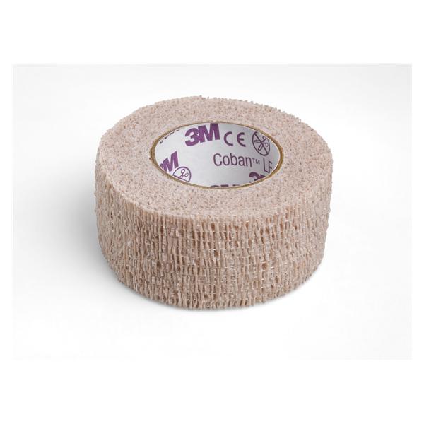 3M Healthcare Bandage Coban Wrap Elastic 1"X5Yd Lf Non-Sterile Tan 6X5/Case - 2081