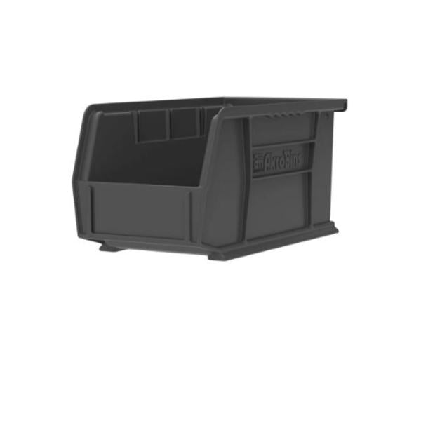 Akro-Mils Bin Storage Akrobins 10-7/8X5-1/2X5" Black Polymer With Label Holder 12/Ca - 30230BLACK