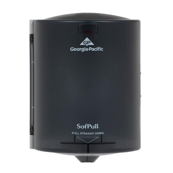 Georgia Pacific Towel Dispenser Sofpull Plastic Translucent Smoke With 1-At-Tm Dspnsng 1/Ca - 58204