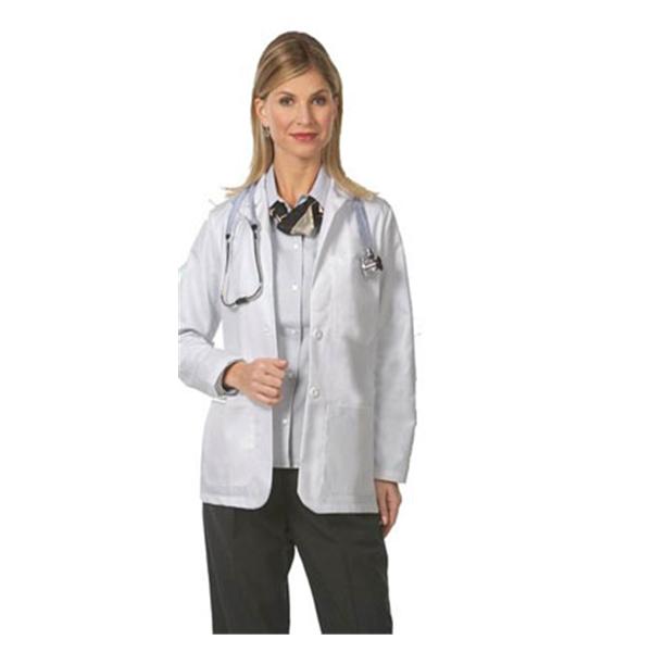 Fashion Seal Lab Jacket Consultation 65% Polyester / 35% Cotton Womens White Small 28.5 In Ea - 128-S