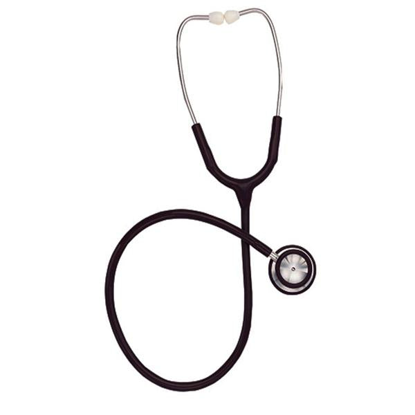 DMS Holdings. Stethoscope Classic Mabis Black Adult 22" Nonchill 2-Head Ea - 10-404-020