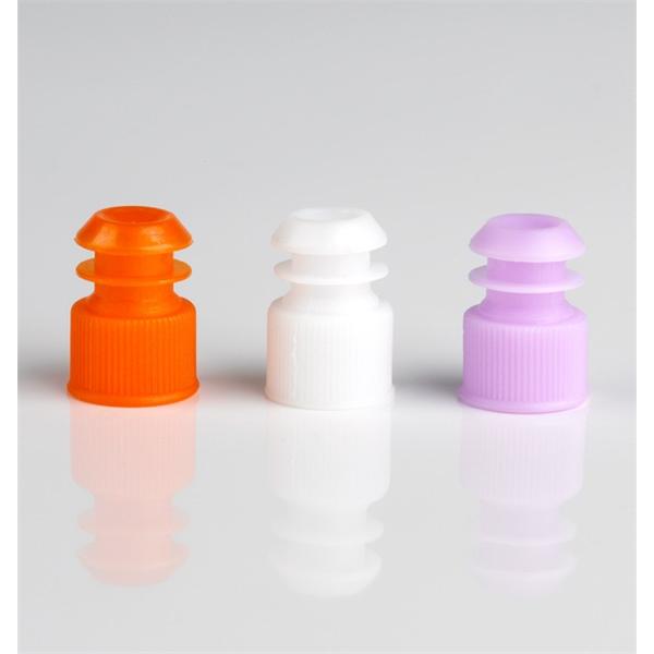 Globe Scientific Cap Flange Plug Polyethylene 13Mm Clear Disposable Non-Sterile 1000/Bg - 118240C