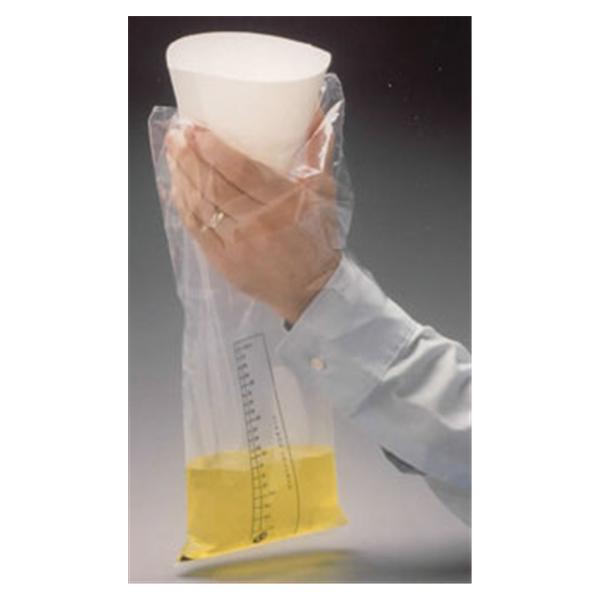 GKR Industries Bag Urine 22Oz Plstc Xw Rgd Clr Inner Valve 20X12/Case 5-3/4X10-3/4" Clear Each, 240 Ea/Ca - 8000