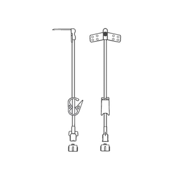All-Med Medical Products Administration Set Ncrng 90Deg Hbr 22Gx1.5 Winged 7" Priming Volume 0.6Ml 12/Bx - 50-2243
