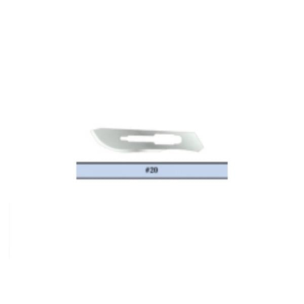 Graham-Field/Everest &Jennings Blade Surgical Scalpel Feather #20 Stainless Steel Sterile Disposable 100/Bx - 2976#20
