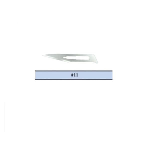 Graham-Field/Everest &Jennings Blade Surgical Scalpel Feather #11 Stainless Steel Sterile Disposable 100/Bx - 2976#11
