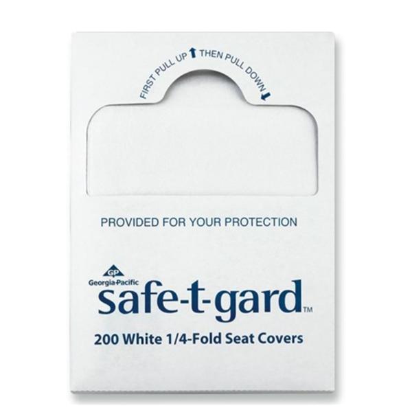Georgia Pacific Cover Toilet Seat Safe-T-Gard White 200/Bx, 25 Bx/Ca - 47047