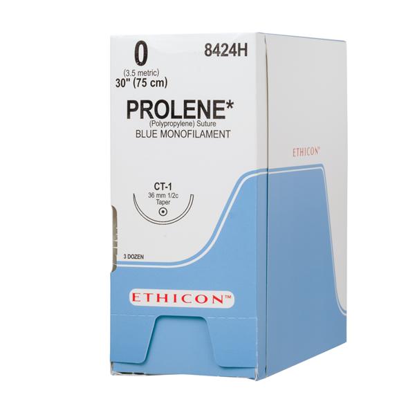 Ethicon Inc,a J & J Company Suture 0 Polypropylene Ct-1 Prolene Blue 30" Monofilament 36/Bx - 8424H