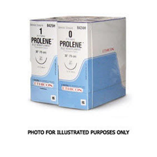 Ethicon Inc,a J & J Company Suture 8-0 Pp Bv175-6/Bv175-6 Prolene Blue 2X24" Double Arm Monofilament 12/Bx - M8743