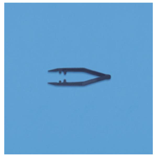 Busse Hospital Disposable Forcep Thumb Posi-Grip Posi-Grip 4" Serrated Straight Plastic Disposable 100/Bx - 7190
