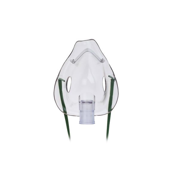 Hudson Respiratory Care Mask Aerosol Adult Clear/Green W/O Tubing 50/Ca - 1084