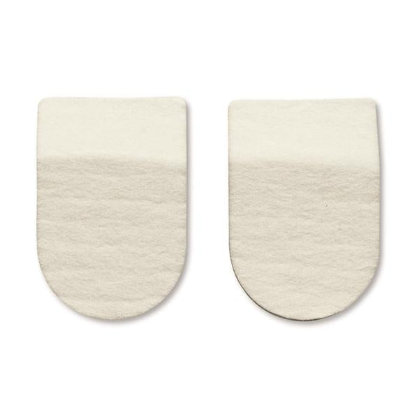 Hapad Lift Pad Orthopedic Heel Wool/Felt 2.5" 7/16" Thick White 1/Pair - HP2-7