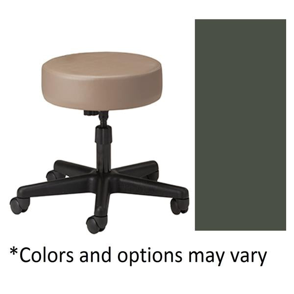 Clinton Industries. Stool Exam Standard Series Gunmetal 2.5" Casters Backless 5 Leg Ea - 2130