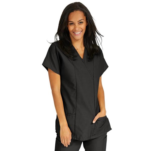 ComfortEase by Medline Shirt Scrub Comfortease 8851 Crossover Unisex X-Large Black Ea - 8851DKWXL