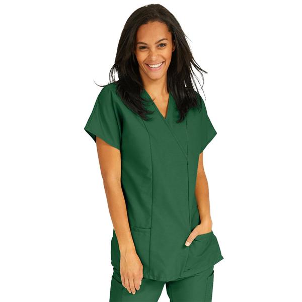ComfortEase by Medline Shirt Scrub Comfortease 8851 Crossover Unisex 2X Large Evergreen Ea - 8851JEGXXL