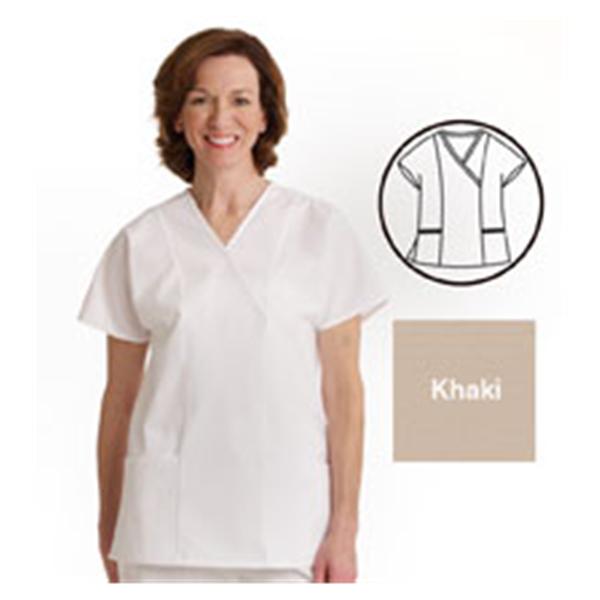 ComfortEase by Medline Shirt Scrub Comfortease 8851 Crossover Unisex 3X Large Khaki Ea - 8851JKKXXXL