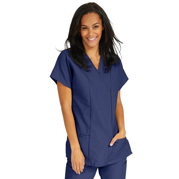 ComfortEase by Medline Shirt Scrub Comfortease 8851 Crossover Unisex Large Midnight Blue Ea - 8851JNTL