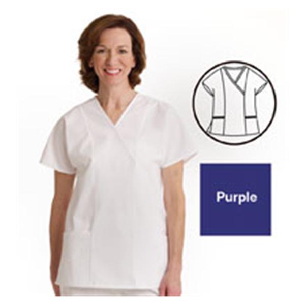ComfortEase by Medline Shirt Scrub Comfortease 8851 Crossover Unisex X-Small Purple Ea - 8851JPPXS