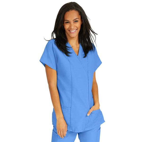 ComfortEase by Medline Shirt Scrub Comfortease 8851 Crossover Unisex 3X Large Ceil Blue Ea - 8851JTHXXXL