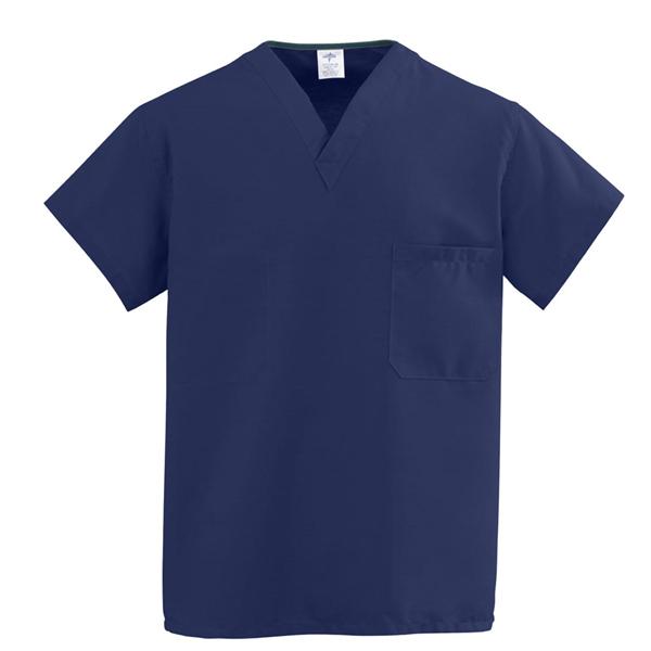 ComfortEase by Medline Shirt Scrub 910 Unisex X-Large Midnight Blue Ea - 910JNTXL-CM