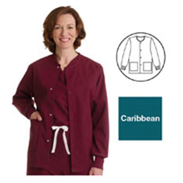 ComfortEase by Medline Jacket Warm-Up 65% Polyester / 35% Cotton Comfortease Unisex Crbnbl 3Xl 2Pckt Ea - 8832JCBXXXL