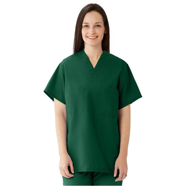 ComfortEase by Medline Shirt Scrub 910 Unisex X-Large Evergreen Ea - 910JEGXL-CM