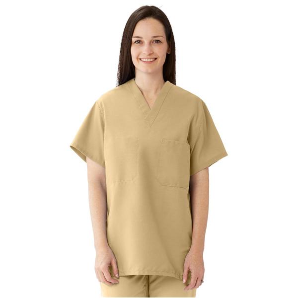 ComfortEase by Medline Shirt Scrub 910 Unisex X-Small Khaki Ea - 910JKKXS-CM
