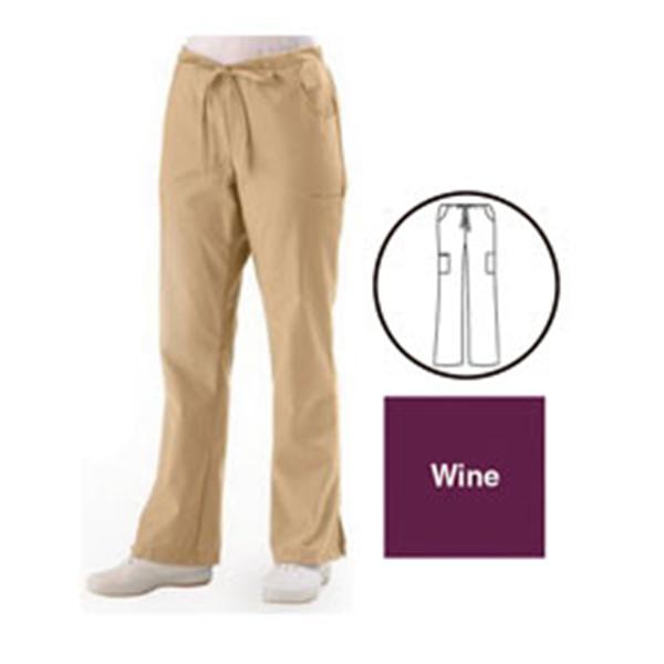 ComfortEase by Medline Pant Scrub Comfortease 8865 Unisex Medium Petite Wine Ea - 8865JWNMP