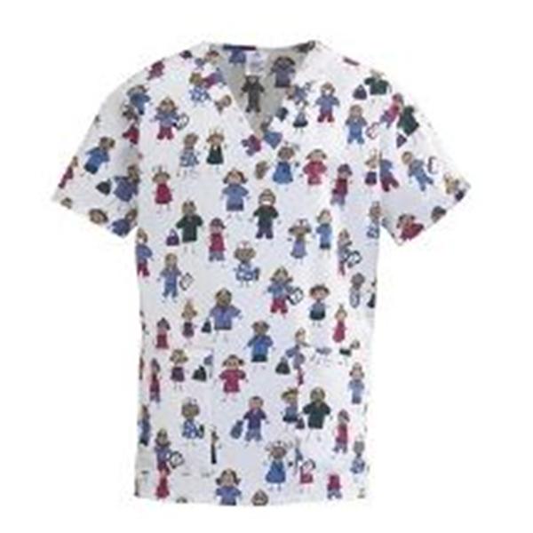 ComfortEase by Medline Shirt Scrub 65% Polyester / 35% Cotton Womens Stck Ppl2 2Xl Nrvrsbl 2Pckt Ea - 8800JSPXXL
