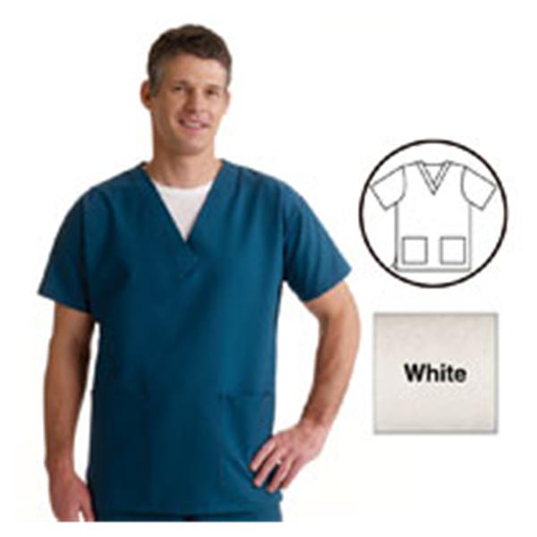 ComfortEase by Medline Shirt Scrub Comfortease 8800 Womens Large White Ea - 8800XTQL
