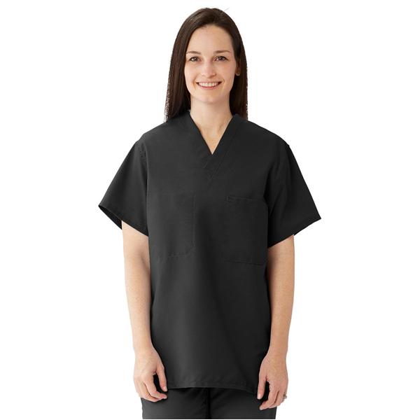 ComfortEase by Medline Shirt Scrub 910 Unisex Large Black Ea - 910DKWL-CM