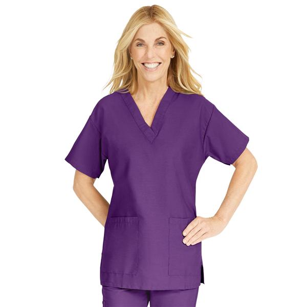 ComfortEase by Medline Shirt Scrub Comfortease 8800 Womens 2X Large Purple Ea - 8800JPPXXL