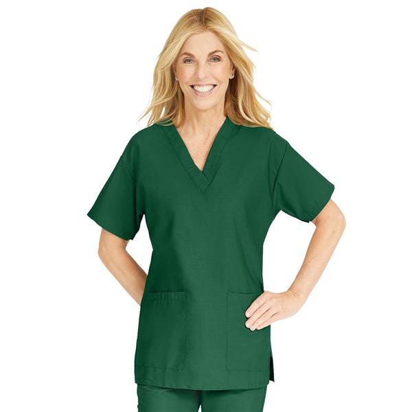 ComfortEase by Medline Shirt Scrub Comfortease 8800 Womens X-Large Evergreen Ea - 8800JEGXL