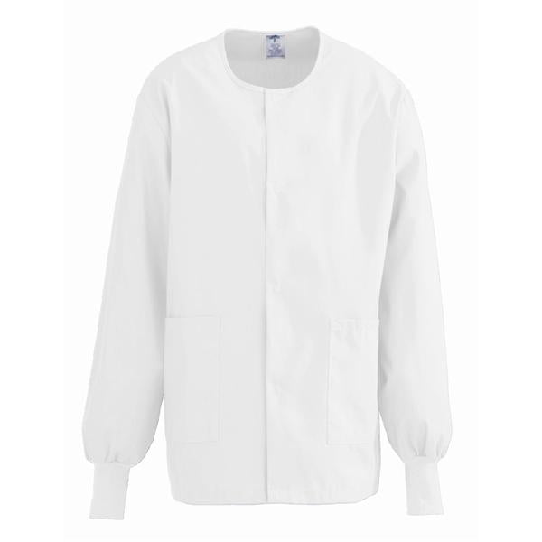 ComfortEase by Medline Jacket Warm-Up 65% Polyester / 35% Cotton Comfortease Unisex White 2Xl 2Pckt Ea - 8832XTQXXL